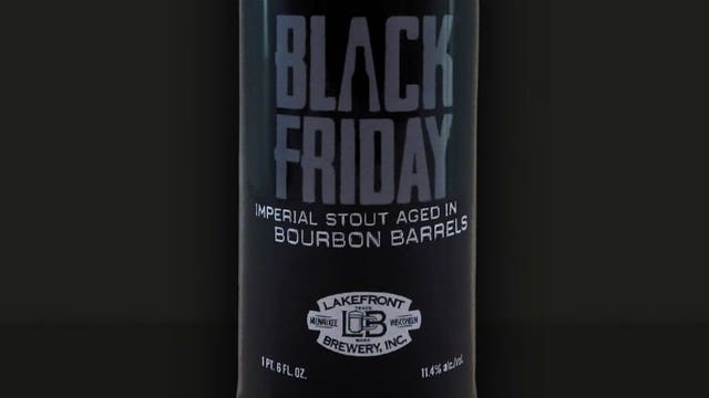 If you get thirsty while you're shopping, Lakefront Brewery will offer "Black Friday" BEER!