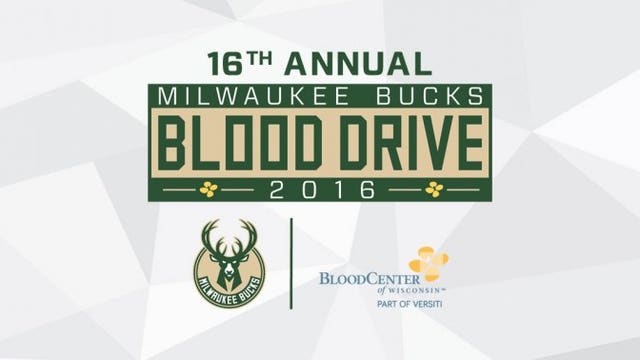 Give the gift of life! Take part in the Milwaukee Bucks Blood Drive