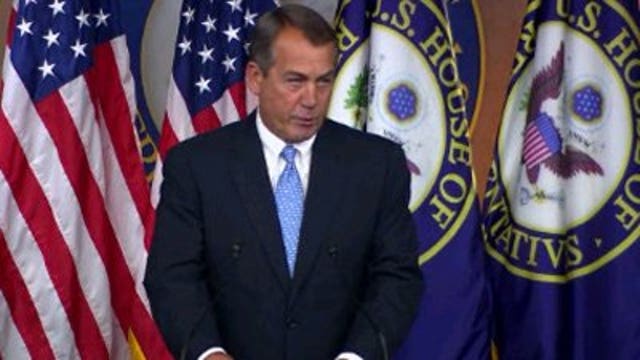 Boehner warns GOP against 'spiking the ball' on health care ruling