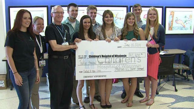 Inspired by one of their own: Kenosha high schoolers donate to Children's Hospital program