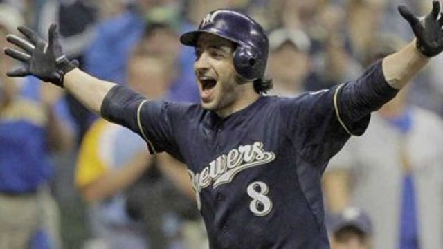 Brewers plan ceremony Sunday to recognize Braun's MVP award