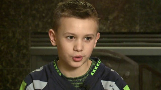Nine-year-old Merton boy has good reason to split his allegiance between the Packers & Seahawks