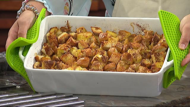 Egg Nog French Toast Casserole: Put a holiday twist on a classic breakfast dish