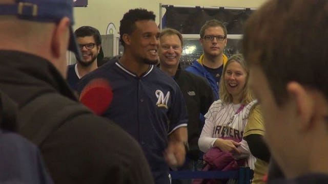 It's time to start thinking about baseball! Fans interact with players & staff at "Brewers On Deck" event
