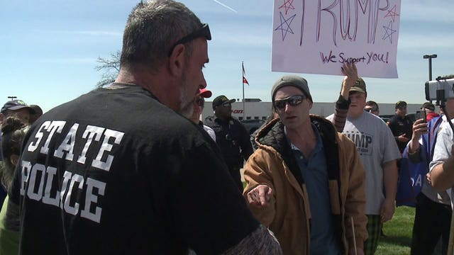 "People get so enraged:" President Trump supporters, protesters clash during visit to Kenosha