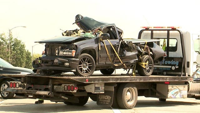 Police: Driver crashed into stopped semi as officers investigated crash on Brown Deer Road