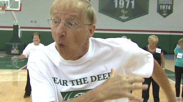 Proving that age is only a number, men & women over 55 audition to be Bucks dancers