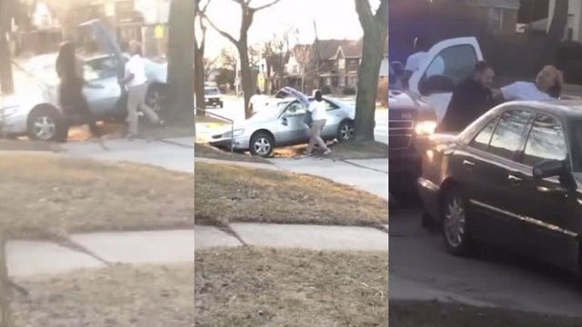 Woman attacks man with car bumper: 'She's been over busting out my window, vandalizing my cars'