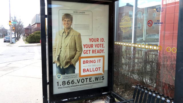 Select bus shelters offer voter ID information ahead of April election
