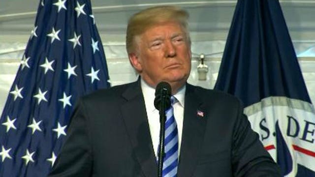 President Trump: America is safe because Coast Guard is 'strong'