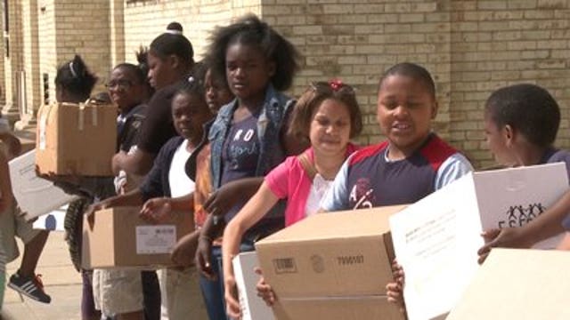 MPS students collect and donate clothing to help the homeless