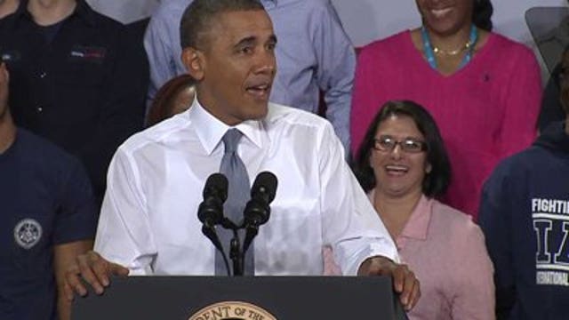 Pres. Barack Obama visits GE's Gas Engine Plant in Waukesha