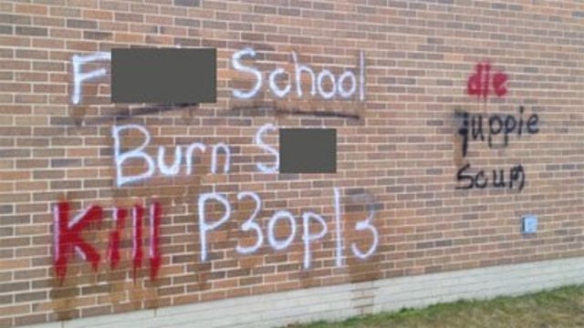 Arrest made after graffiti at Kettle Moraine High School