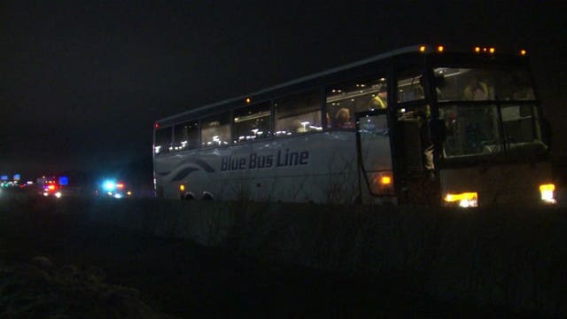 "There was nobody in the seat!" 11 hurt after driver collapses, bus crashes into concrete median on I-94