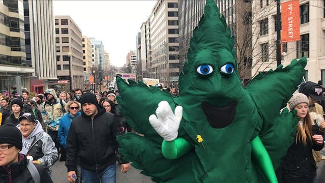 Washington marijuana advocates handed out thousands of joints for inauguration