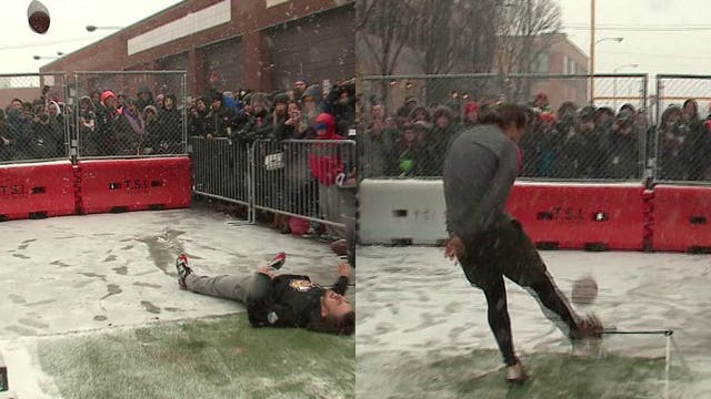 Watch: Every Chicago Bears fan misses during 43-yard field goal challenge