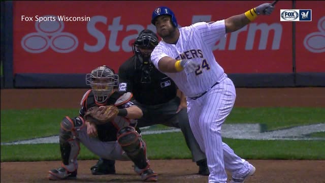 'We believe in Jesús:' Brewers' officials say Aguilar leads NL in voting for 'Camping World All-Star Final Vote'