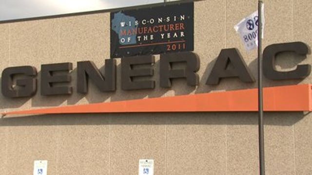 Generac officials say "dozens of truck loads" of generators sent out east