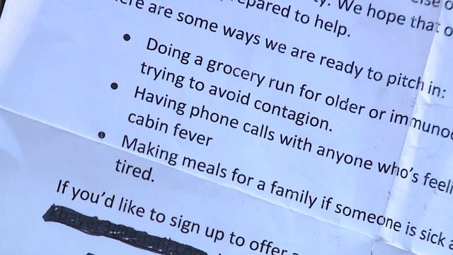 'Wanted to reach out:' Milwaukee family creates neighborhood 'mutual aid society' amid coronavirus