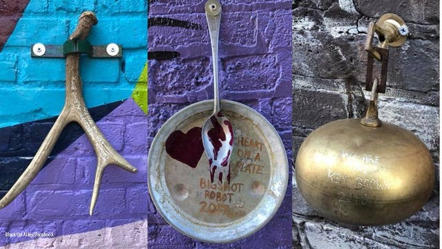 'We're very angry:' Custom art stolen from Black Cat Alley during Doors Open