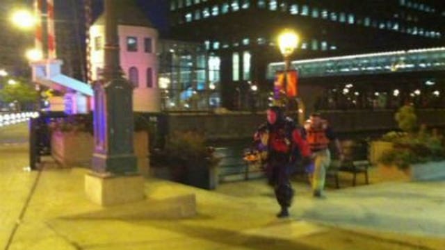 Fire crews rescue woman who fell in Milwaukee River