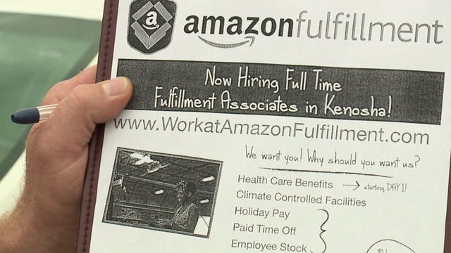 "If you're looking for a job, this is the place to be:" Amazon holds job fair to fill 1,000 new positions