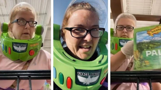 'No masks in the house,' so NC woman turned to Buzz Lightyear helmet for trip to store