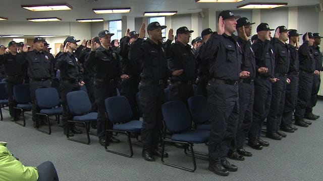Milwaukee police recruits sworn in, about to begin 26 weeks of training