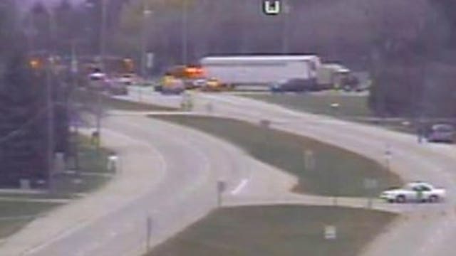 One person dead after collision between semi, car in Racine County