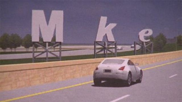 Massive letters could welcome drivers to airport in 2013