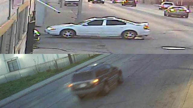 Police need help locating two vehicles spotted near scene where nine-year-old girl shot