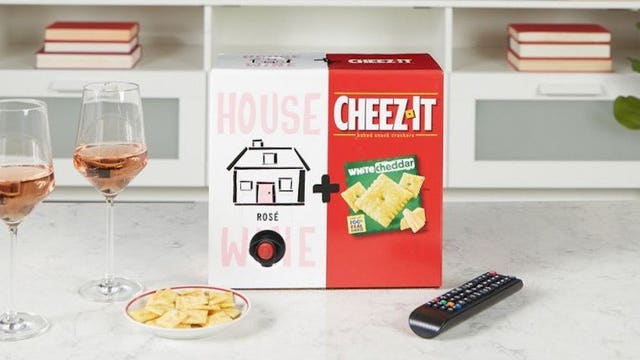 Cheez-It brings back summer box set pairing white cheddar with House Wine rosé
