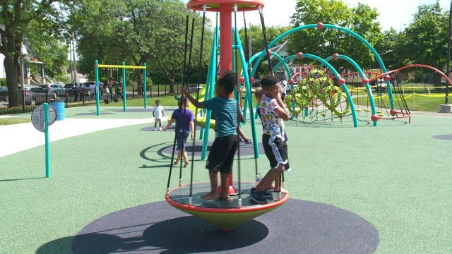 Columbia Playfield in Milwaukee reopens after major makeover