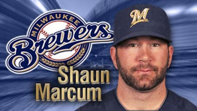 Brewers' Marcum leaves start with cramping in calf