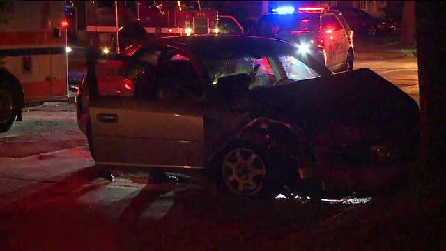 Stolen vehicle slams into residence near 55th and Sheridan, 5 citations issued