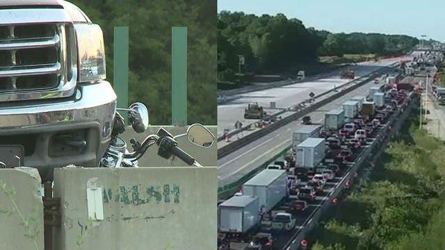 SUV driver in custody after fleeing crash with motorcycle on I-94 at Drexel