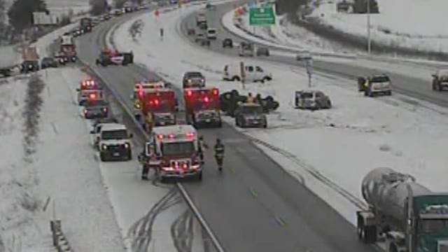 Three critically injured in crash on I-94 near County P in Waukesha County