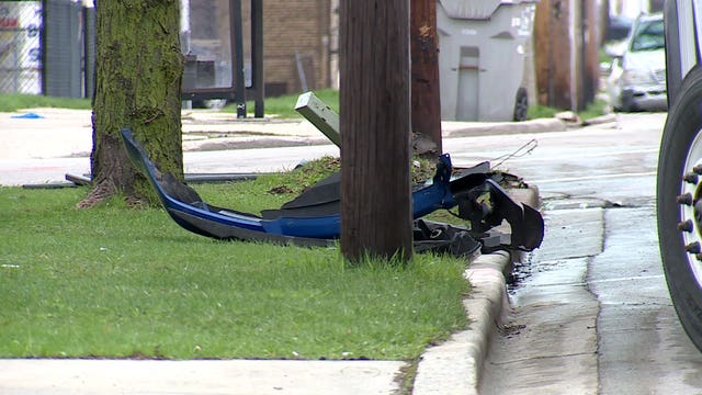 MPD: 1 in custody after collision with another vehicle, crash into pole on Atkinson Avenue