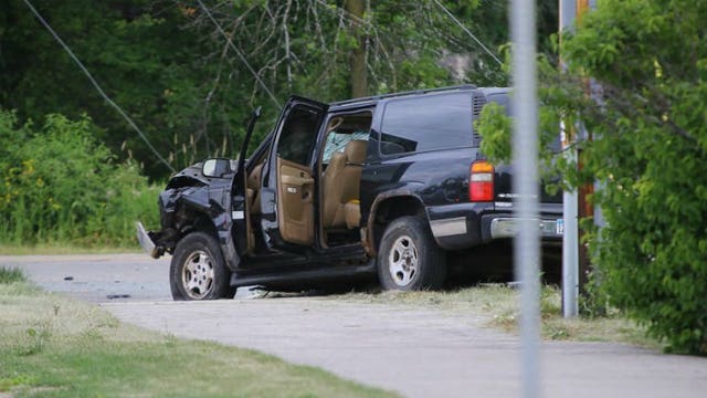 Police investigate series of armed robberies that led to pursuit, crash