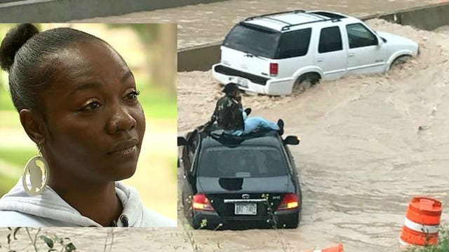 'Didn't get his name:' Woman grateful for good Samaritan who pulled her from floating car on I-43