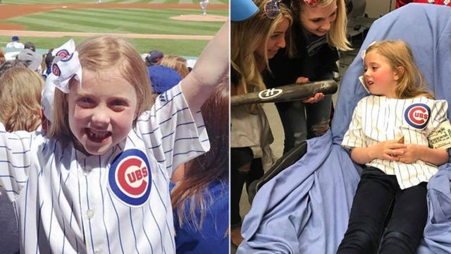"Tough-as-nails little lady:" 6-year-old hit in head by bat at 1st Cubs game