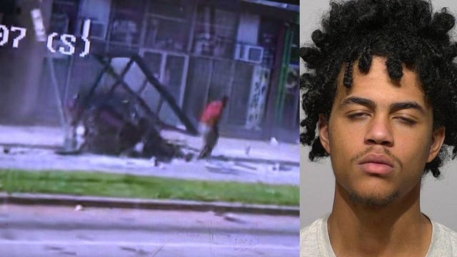 Milwaukee man charged after losing control of vehicle, striking bus shelter, 2 people
