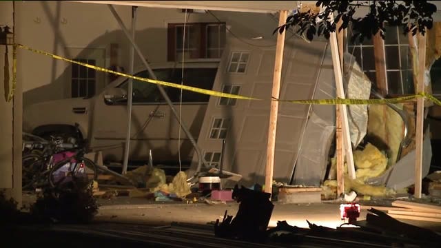 Police: 65-year-old man's vehicle ended up in Wauwatosa garage after he blew a stop sign