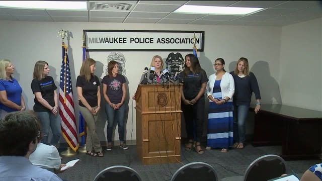 Wives of officers speak out after recent violence, ask that we focus on "the person behind the badge"