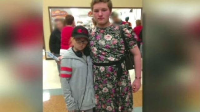 Male students start a revolution wearing dresses!