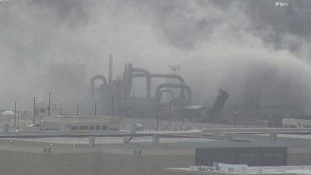 Firefighters battle two-alarm blaze, freezing conditions at Miller Compressing