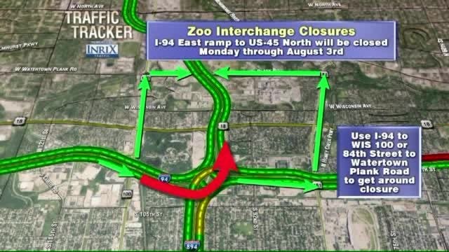 Drivers take note: This ramp closure could affect your Monday commute