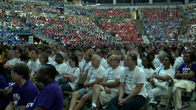"We're ready!" Teachers, staff from MPS schools kick off new school year in style at pep rally