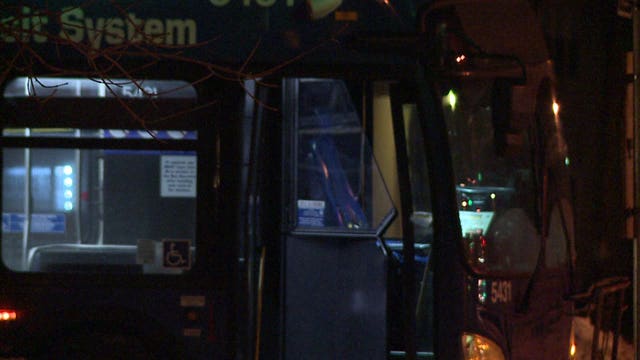 MCTS bus with 16 on board involved in crash; driver of vehicle fled the scene
