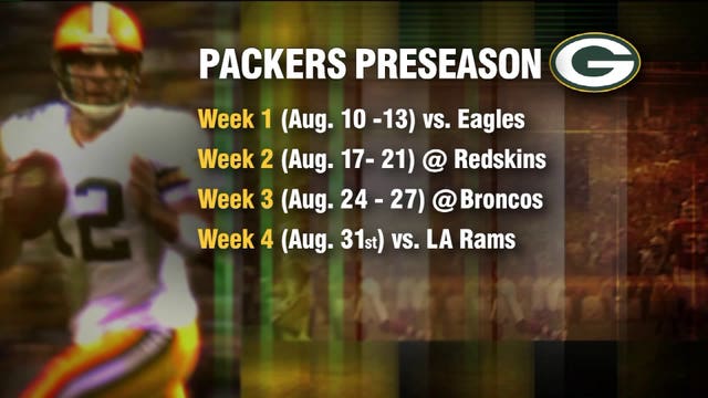 Green Bay Packers preseason schedule features opener at Lambeau, 3 games against NFC teams